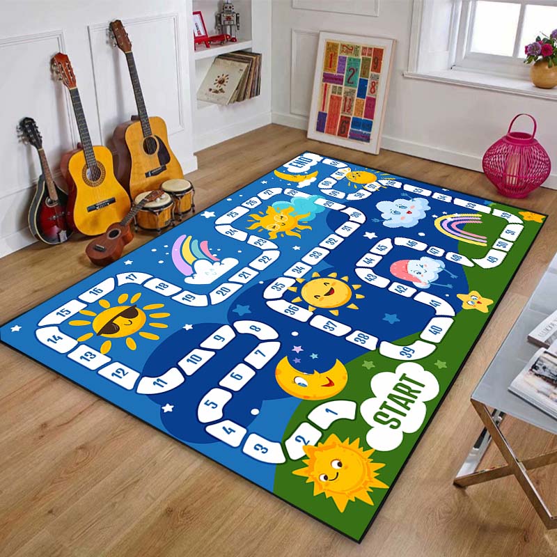 Outdoor Adventure Learning - Alfombra de Juego para Habitación Infantil,