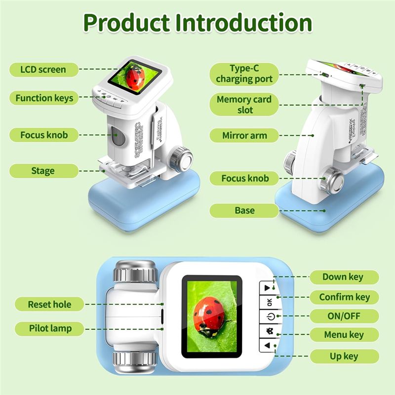Microscopio Digital para Niños - Outdoor Adventure Learning reseña y precio