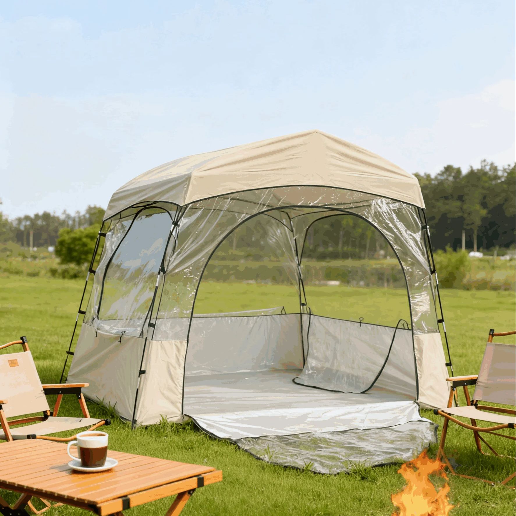 Jardines, patios, aventuras al - Outdoor Adventure Dome Shelter reseña y precio