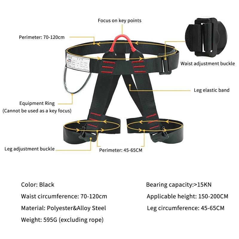 Arnés de Escalada de Medio Cue - Harness Climbing Adjustable reseña y precio